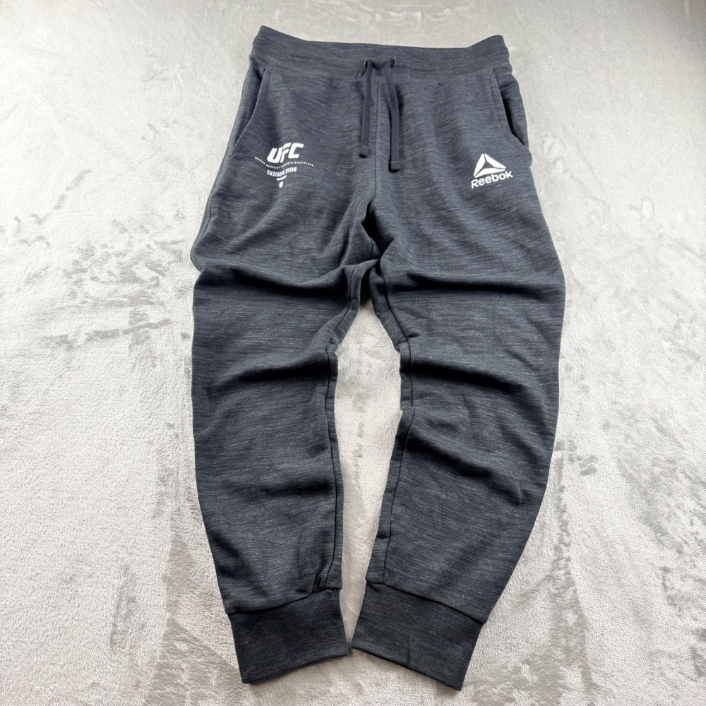 Reebok UFC Break Barriers Joggers Men's Medium Gray Heathered Sweatpants